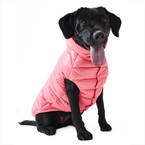 Puppy Angel Love Faux Down Padding Vest Pink (regular snap) - Posh Dogs